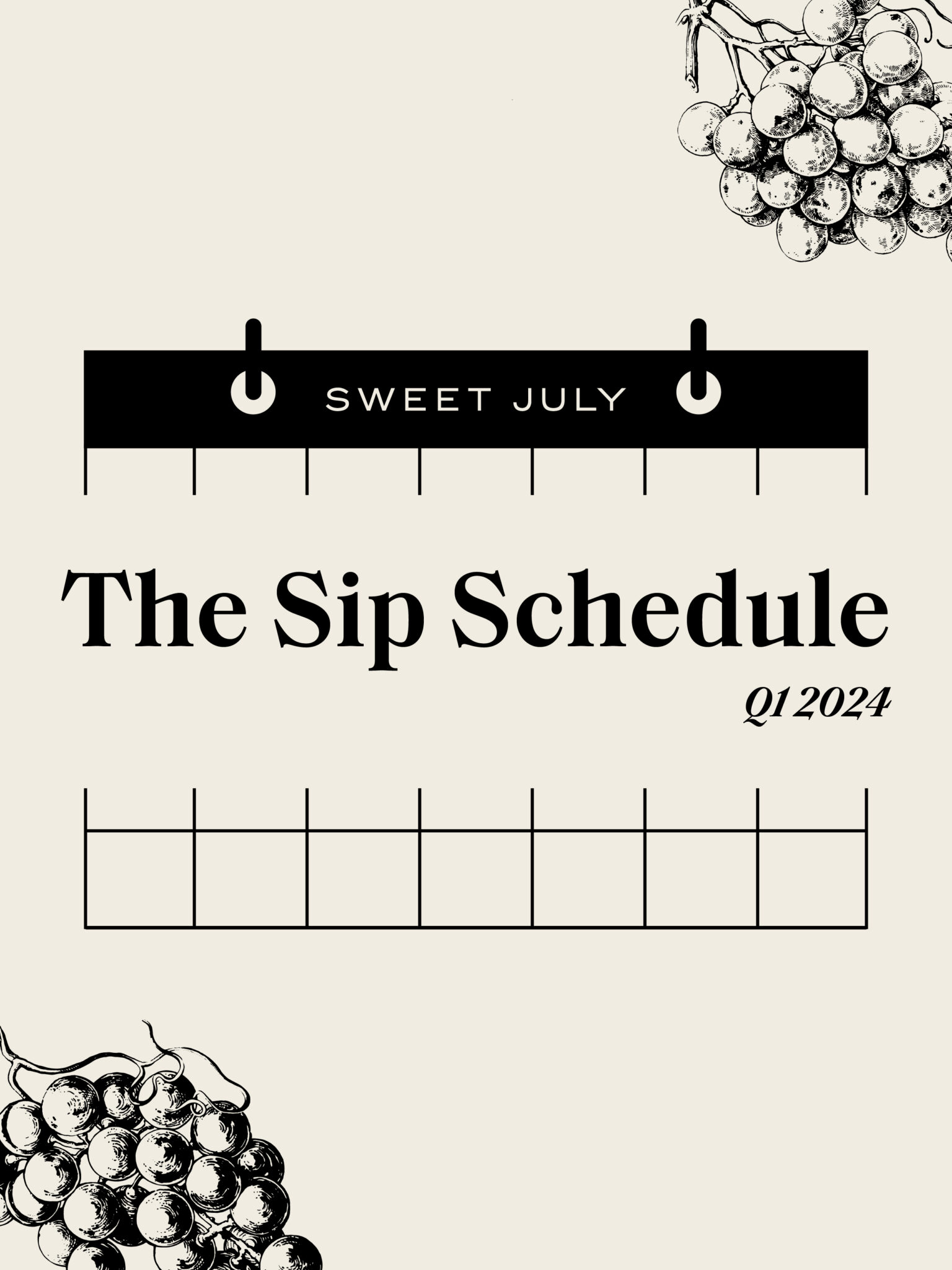 The Sip Schedule A Wine Lover’s Quarterly Guide (Q1 2024) Sweet July